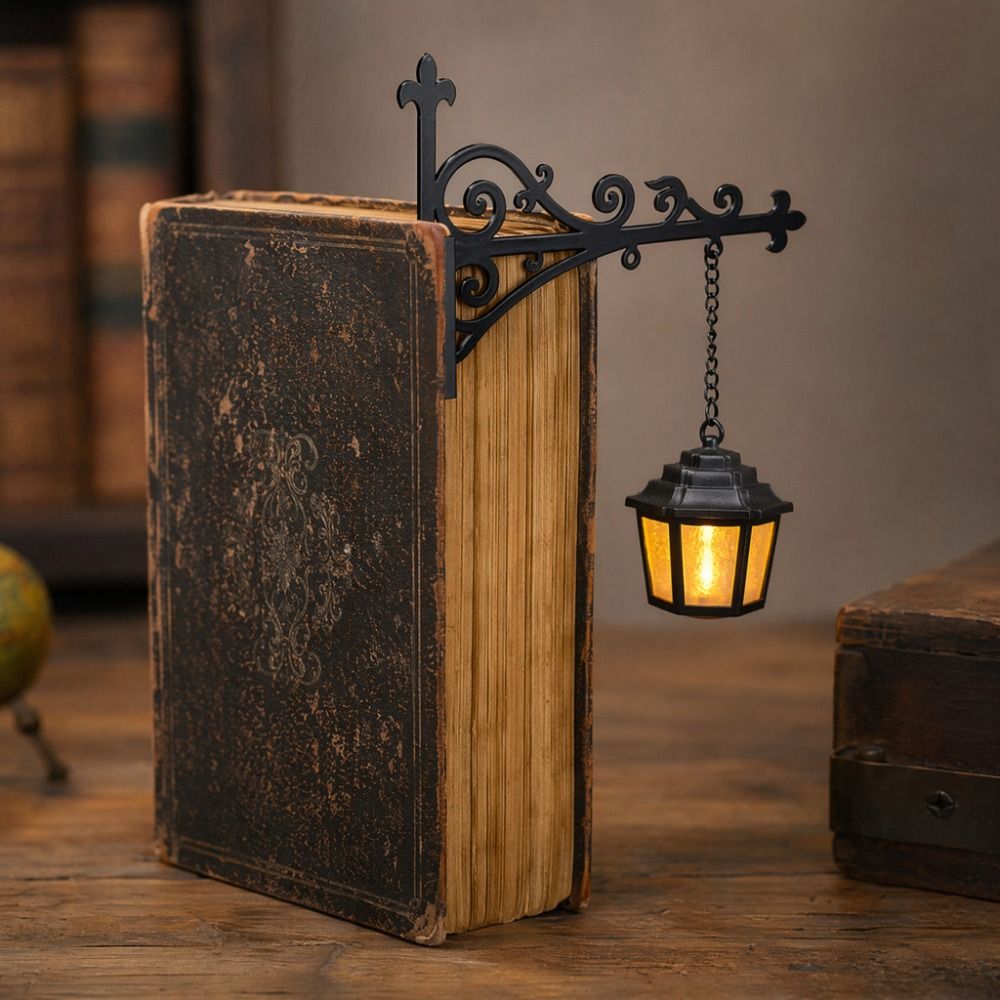 Ambient Lighting Decor For Room - โคมไฟ LED วินเทจลายผีสิง แสงวอร์มไวท์ ให้บรรยากาศอบอุ่น เหมาะสำหรับตกแต่งชั้นวางหนังสือ