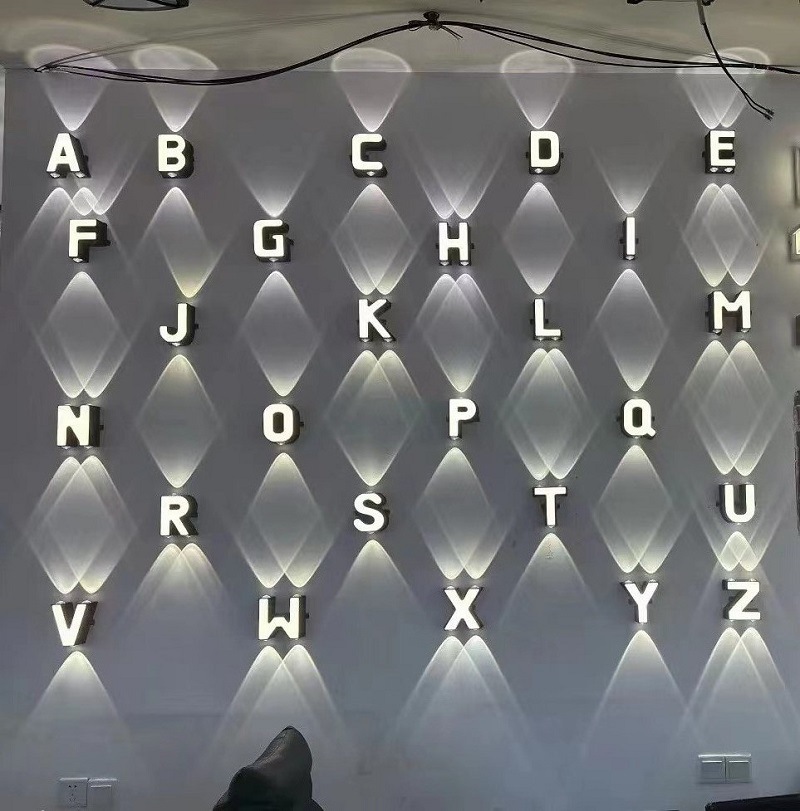 Lighting Decor Home - ไฟติดผนังกันน้ำกลางแจ้ง IP65 ไฟตกแต่งภายในบ้าน ตกแต่งร้านค้า ร้านอาหาร ตัวอักษร