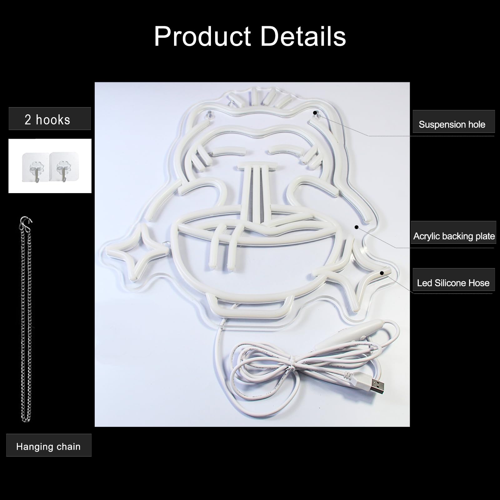 ไฟนีออนรูปหมีน่ารัก - ป้ายไฟนี - Restaurant Lighting Decoration บทวิจารณ์และราคา