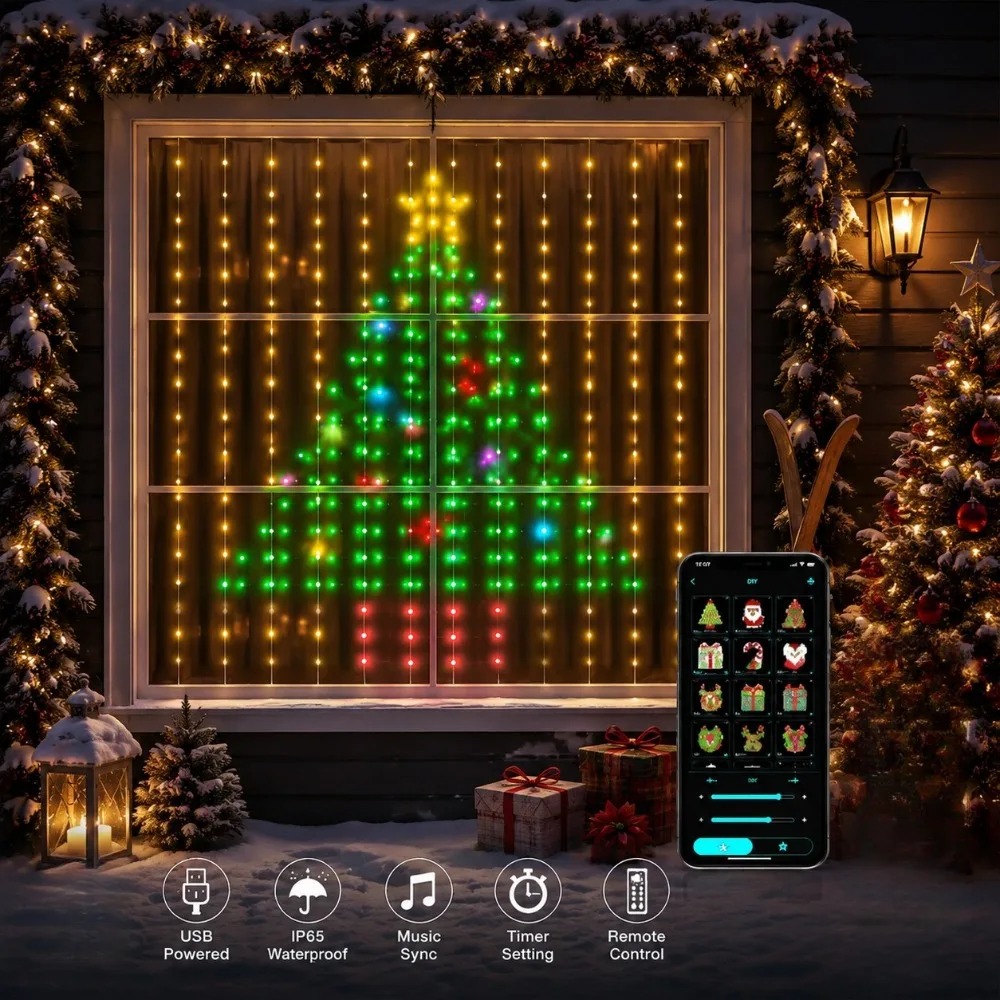 ไฟม่าน LED พิกเซลสำหรับภายนอกอ - Garden Lighting Decor บทวิจารณ์และราคา