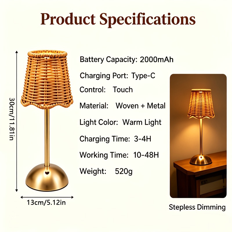 โคมไฟตั้งโต๊ะสไตล์โบฮีเมียนทำจ - Lighting Decor Home บทวิจารณ์และราคา