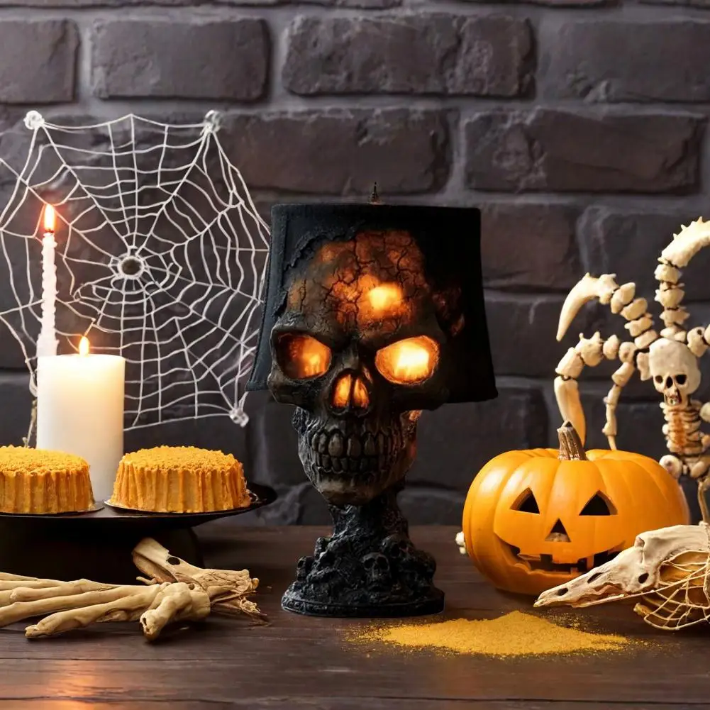โคมไฟหัวกะโหลกหินลาวาสำหรับฮาโ - Lighting Decor For Diwali บทวิจารณ์และราคา