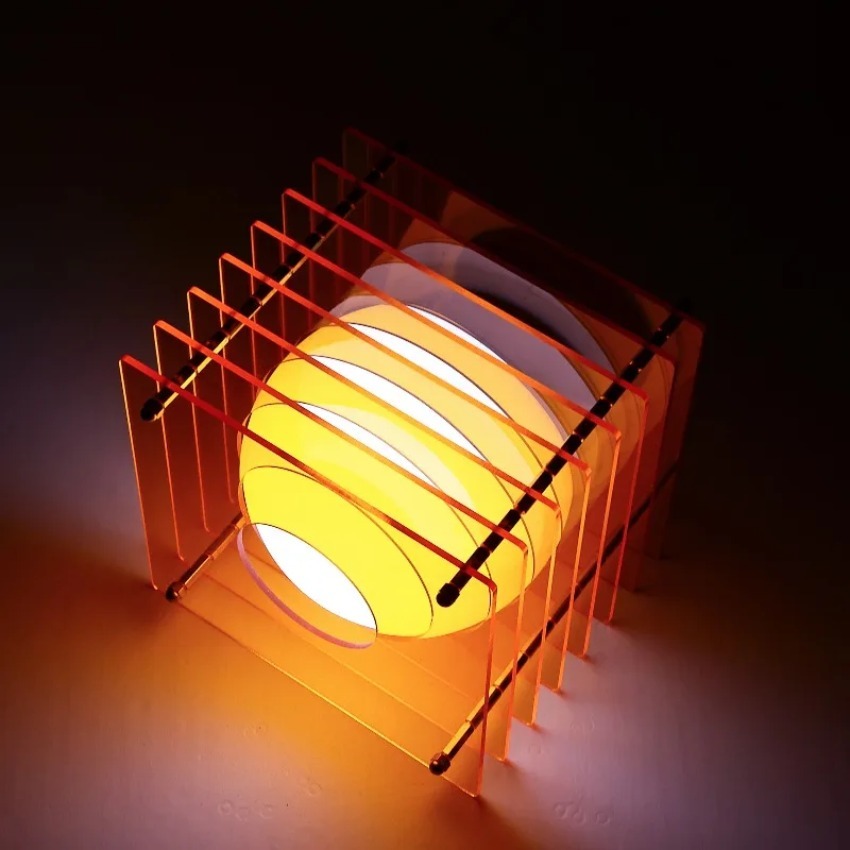DIY อะคริลิคพันชั้นโคมไฟโคมไฟด - Lighting Decor Home บทวิจารณ์และราคา