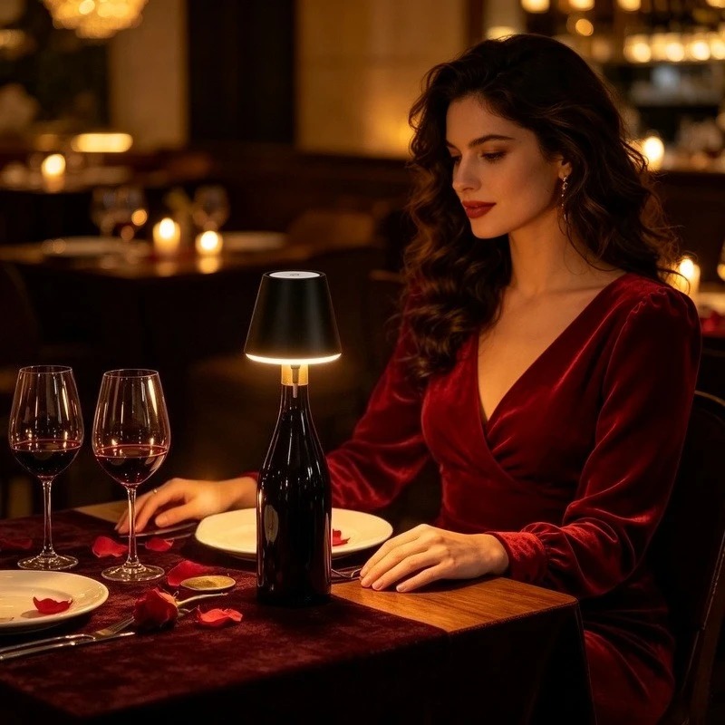 โคมไฟตั้งโต๊ะรูปขวดไวน์ LED คว - Restaurant Lighting Decoration บทวิจารณ์และราคา