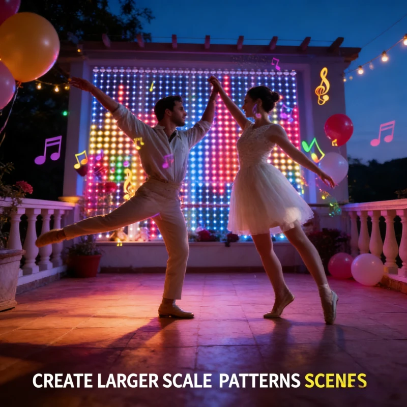 ไฟม่านอัจฉริยะ 400LED, ไฟสายตก - Lighting Decor Wedding บทวิจารณ์และราคา