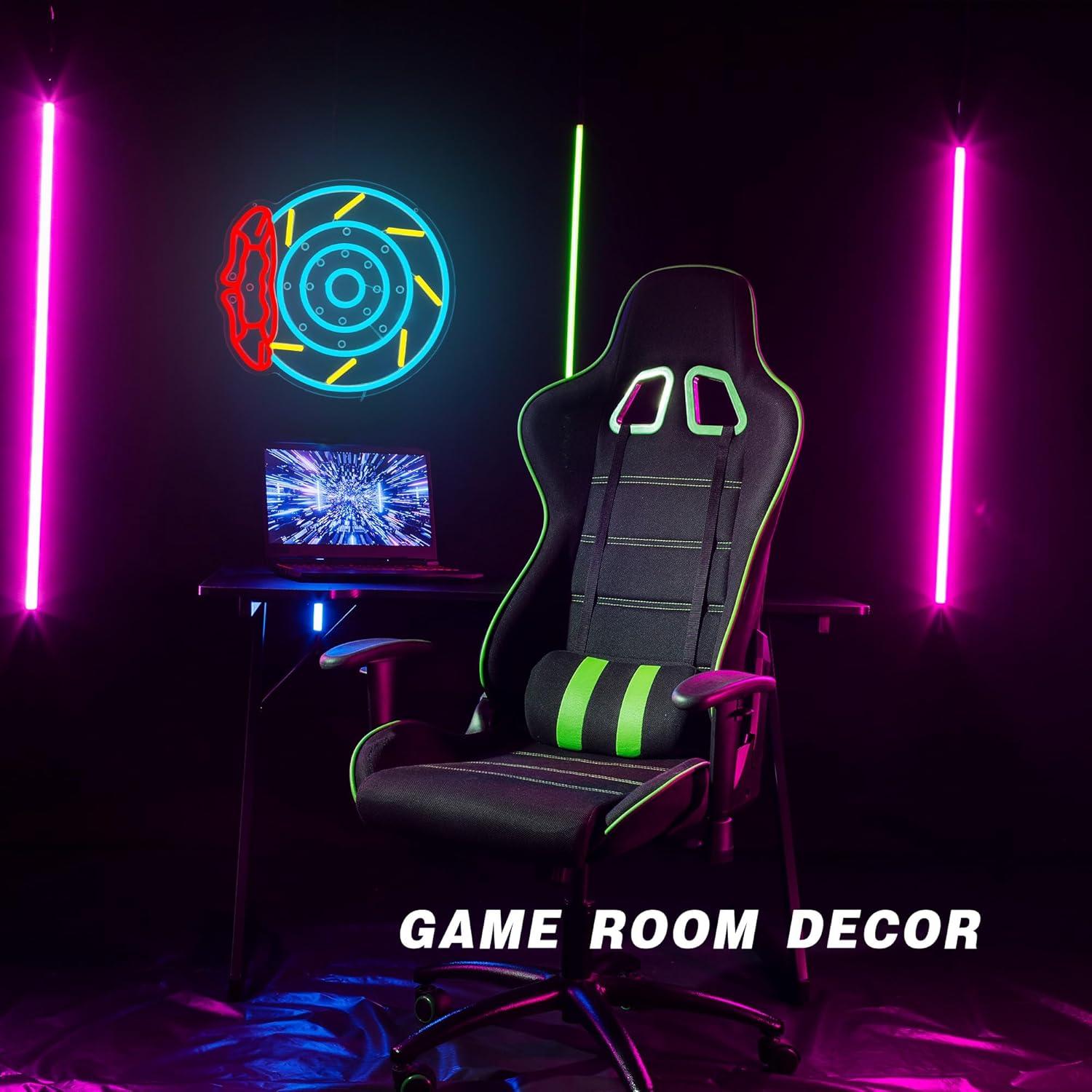 ป้ายไฟนีออนรูปผ้าเบรก LED ตกแต - Decor Lighting Fans บทวิจารณ์และราคา