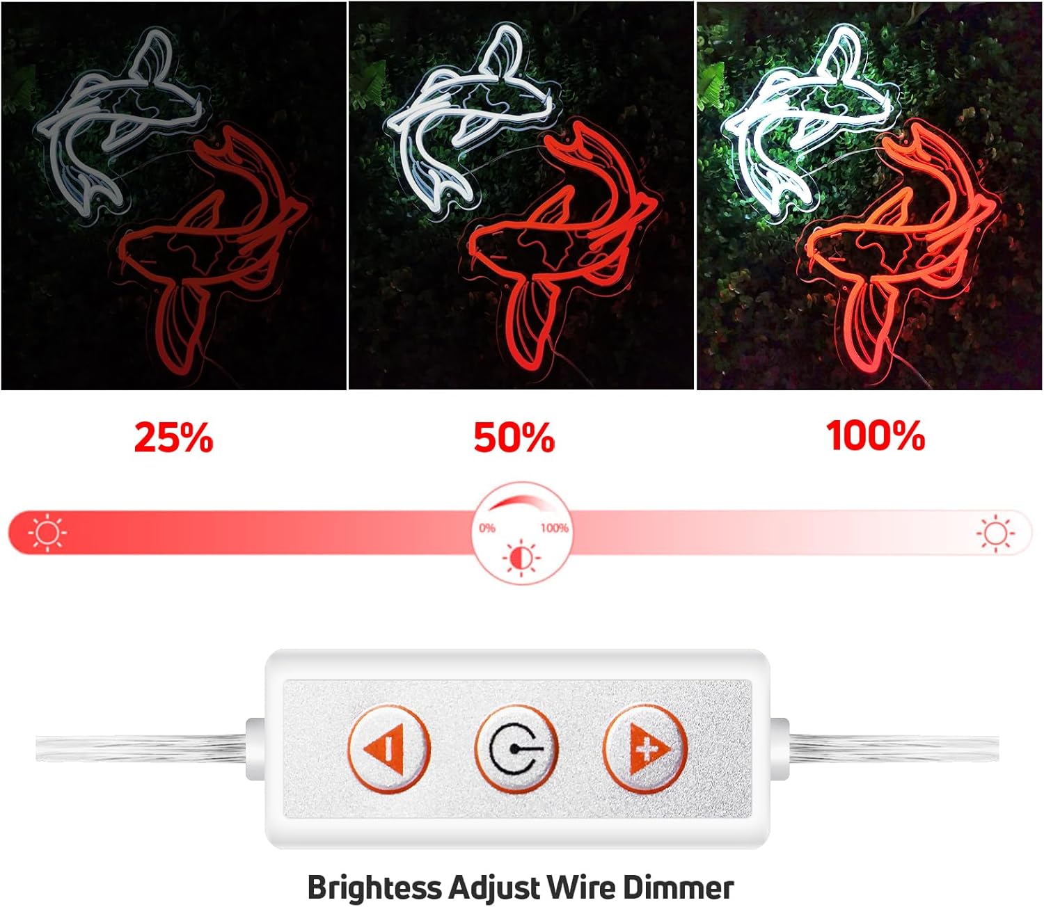 ป้ายไฟนีออนรูปปลาคาร์ฟ ไฟ LED  - Restaurant Lighting Decoration บทวิจารณ์และราคา