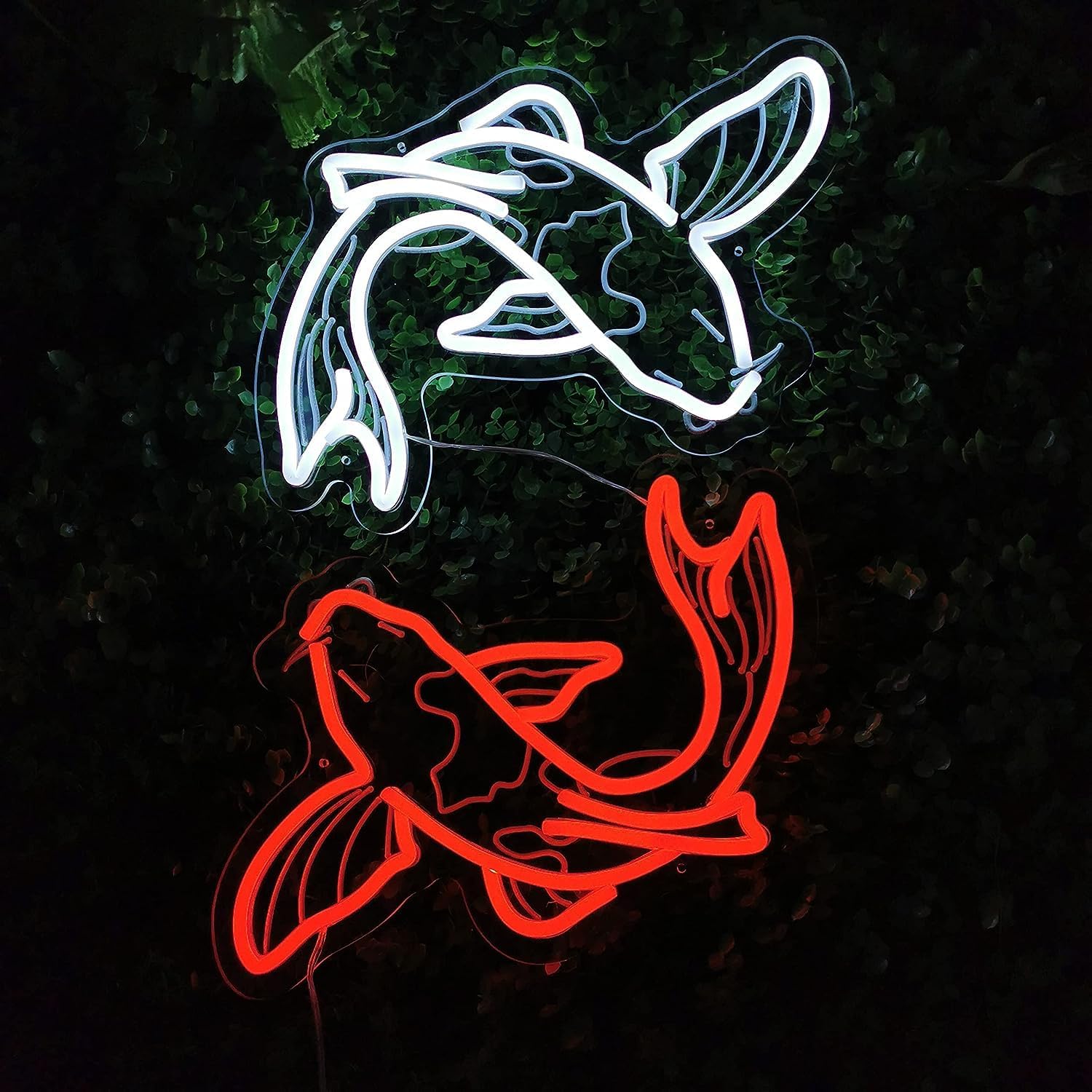ป้ายไฟนีออนรูปปลาคาร์ฟ ไฟ LED  - Restaurant Lighting Decoration บทวิจารณ์และราคา