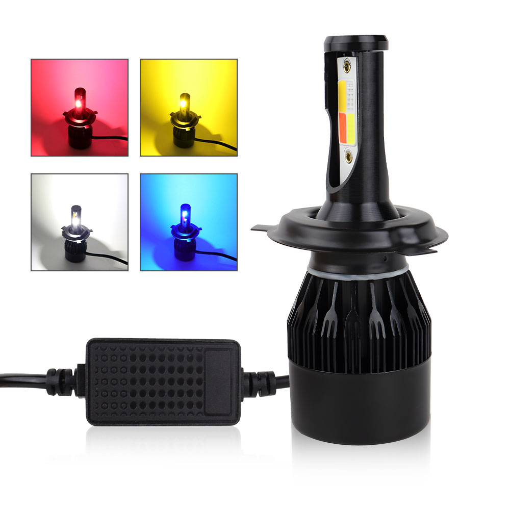 แฟลชรถยนต์ 4 สีไฟหน้าหลอดไฟ LE - Colour Changing Bulb บทวิจารณ์และราคา