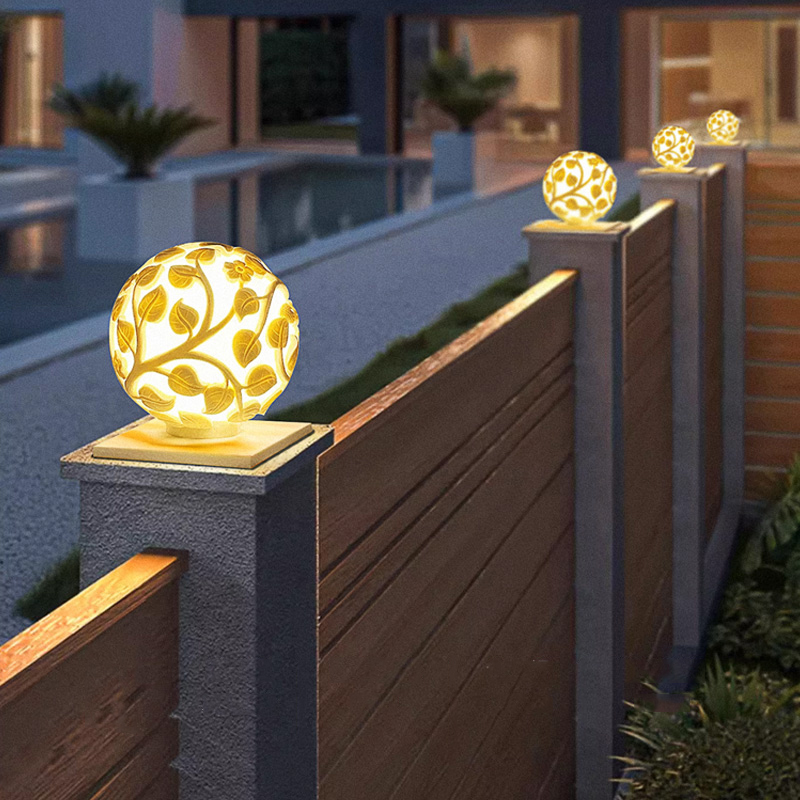 ไฟเสาภายนอกอาคาร ไฟเสา LED พลั - Garden Lighting Decor บทวิจารณ์และราคา