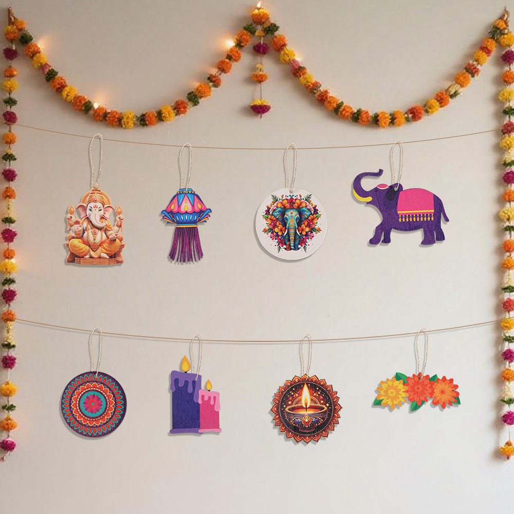 ของตกแต่งธีมเทศกาลดิวาลี - ไม้ - Lighting Decor For Diwali บทวิจารณ์และราคา