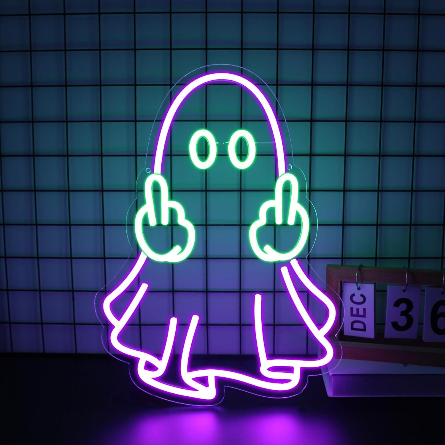 ป้ายไฟนีออนรูปผี ใช้พลังงานจาก - Lighting Decor Home บทวิจารณ์และราคา