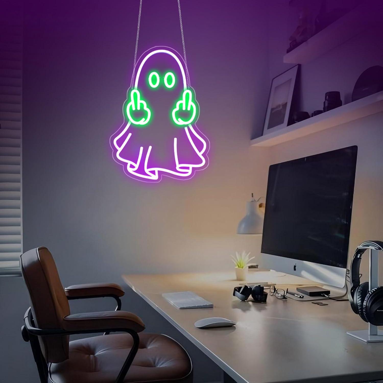 ป้ายไฟนีออนรูปผี ใช้พลังงานจาก - Lighting Decor Home บทวิจารณ์และราคา