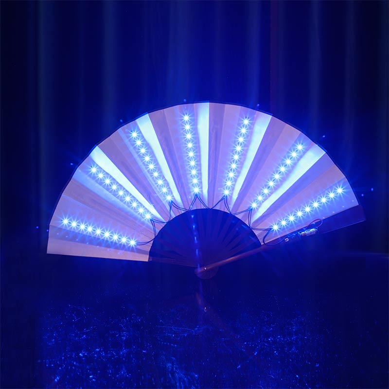 พับมือพัดลมไฟแอลอีดีแบบพกพา Li - Decor Lighting Fans บทวิจารณ์และราคา