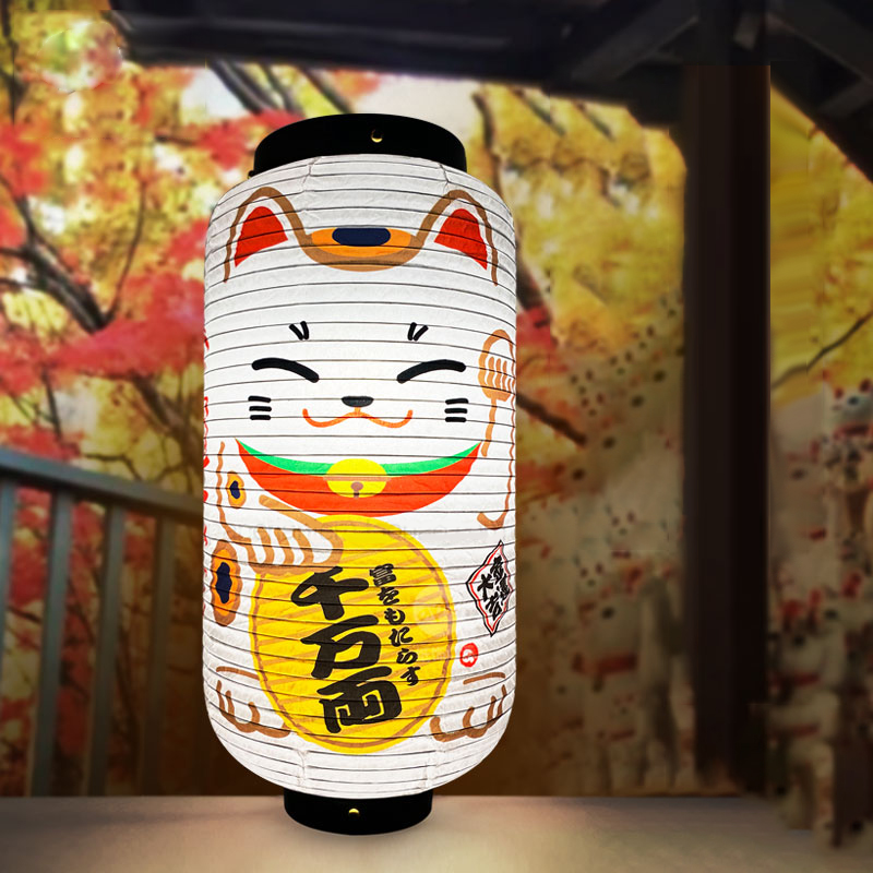 สไตล์ญี่ปุ่น Lucky Cat กระดาษโ - Restaurant Lighting Decoration บทวิจารณ์และราคา