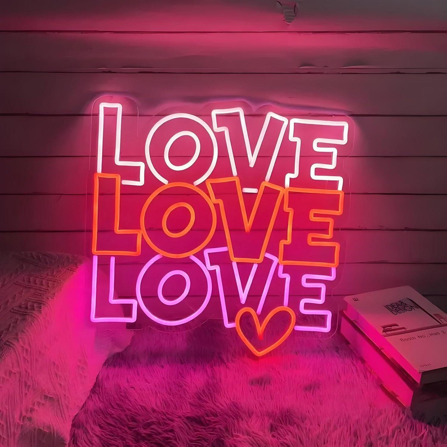 ป้ายไฟนีออนรูปหัวใจ ไฟ LED ปรั - Lighting Decor Wedding บทวิจารณ์และราคา