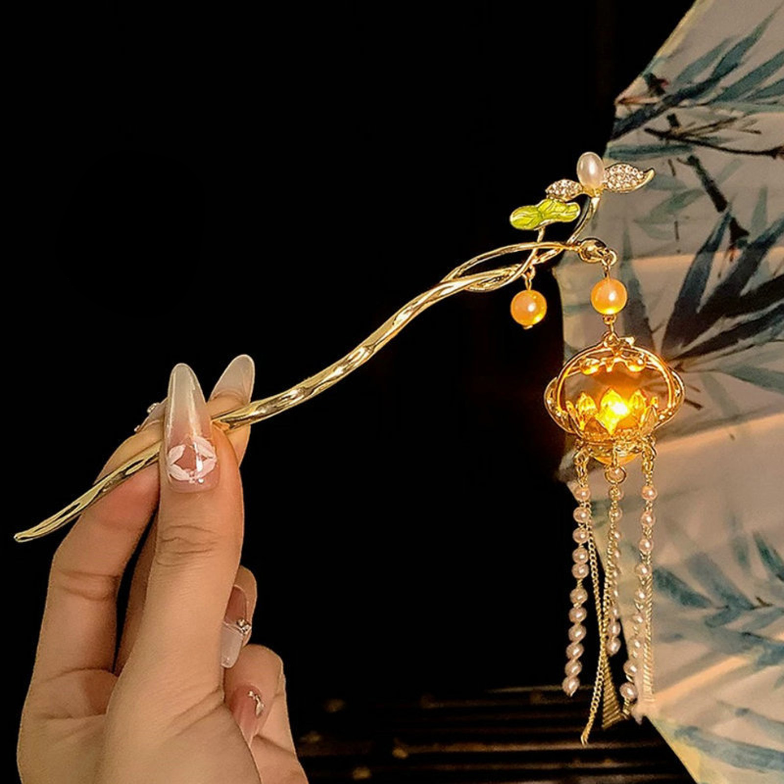 Luminous ดอกไม้ Hairpin สําหรั - Lighting Decor Items บทวิจารณ์และราคา