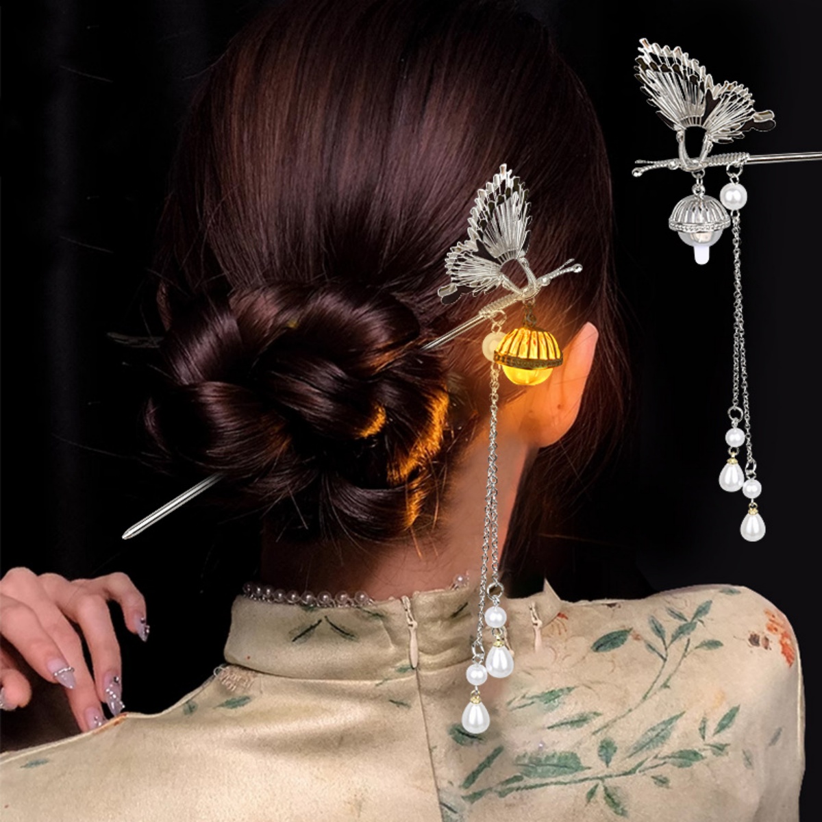 Luminous ดอกไม้ Hairpin สําหรั - Lighting Decor Items บทวิจารณ์และราคา
