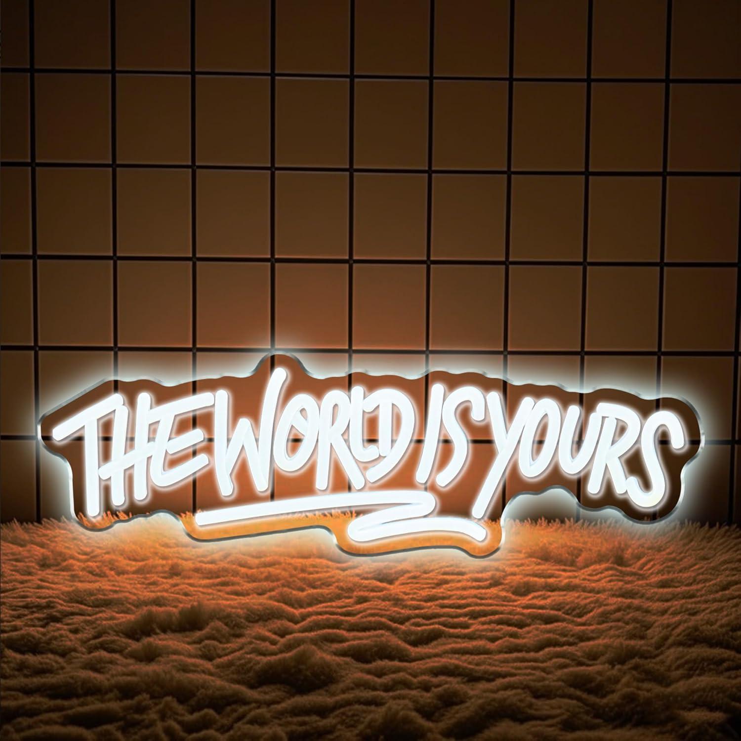 ป้ายไฟนีออน The World is Yours - Lighting Decor Wedding บทวิจารณ์และราคา