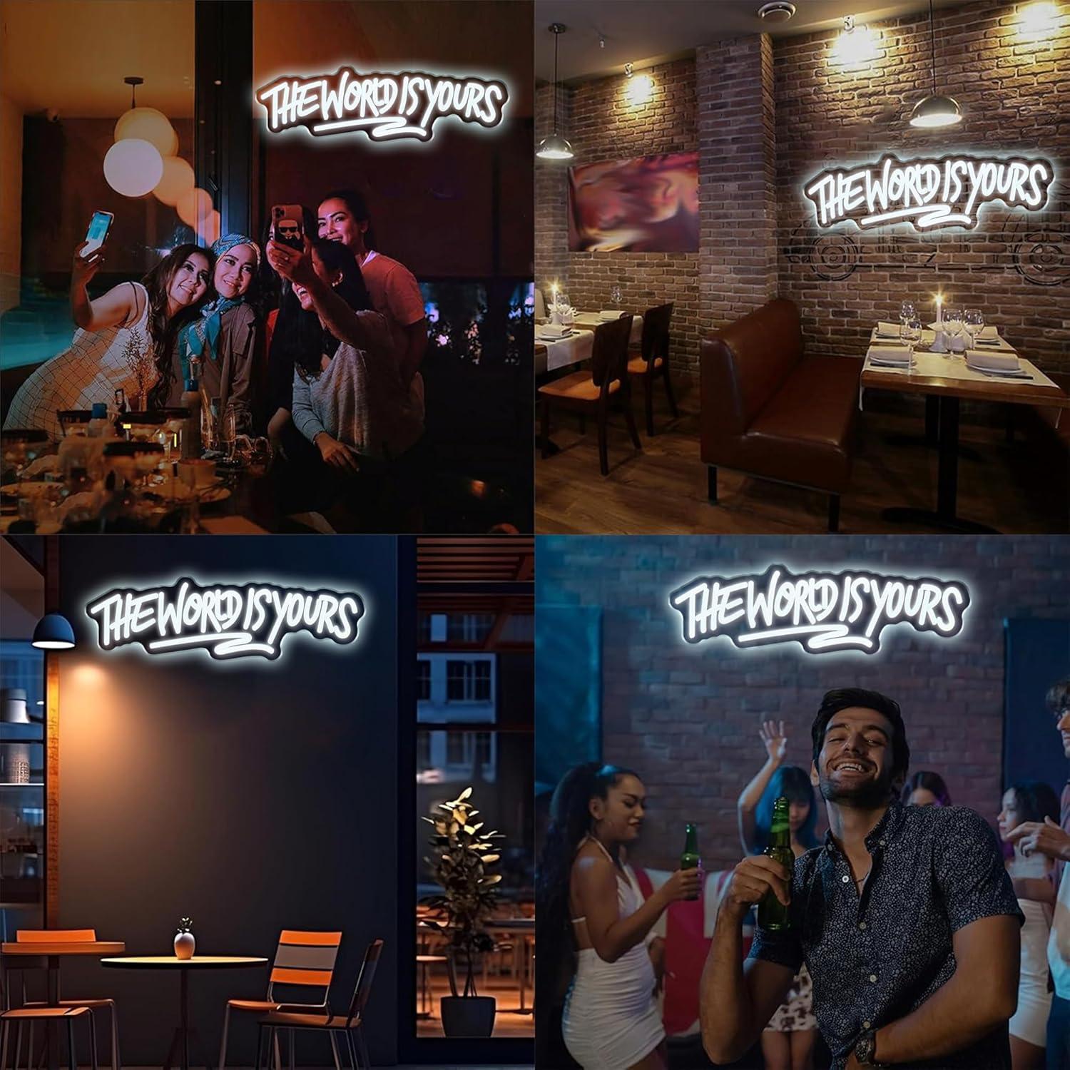 ป้ายไฟนีออน The World is Yours - Lighting Decor Wedding บทวิจารณ์และราคา