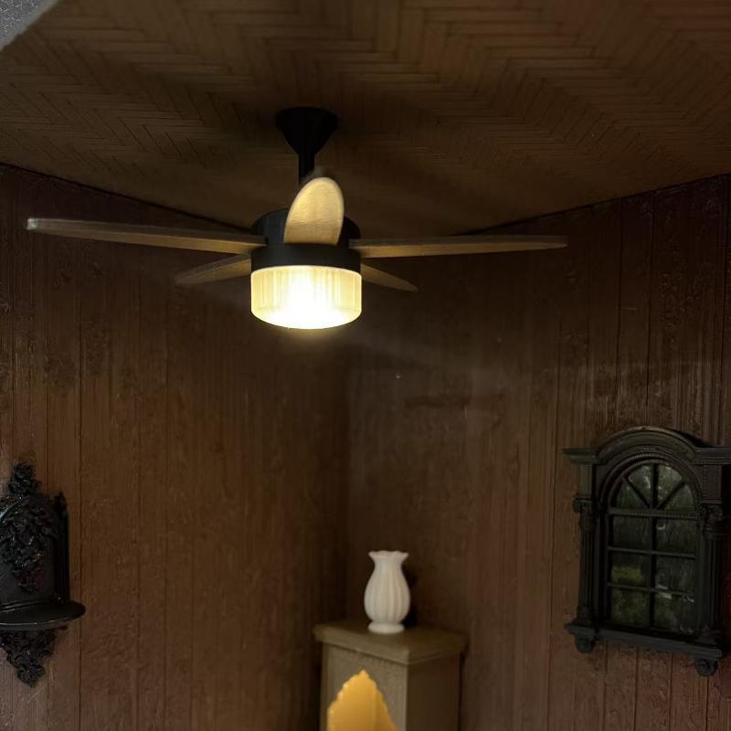 พัดลมเพดานวินเทจขนาดเล็กพร้อมไ - Decor Lighting Fans บทวิจารณ์และราคา