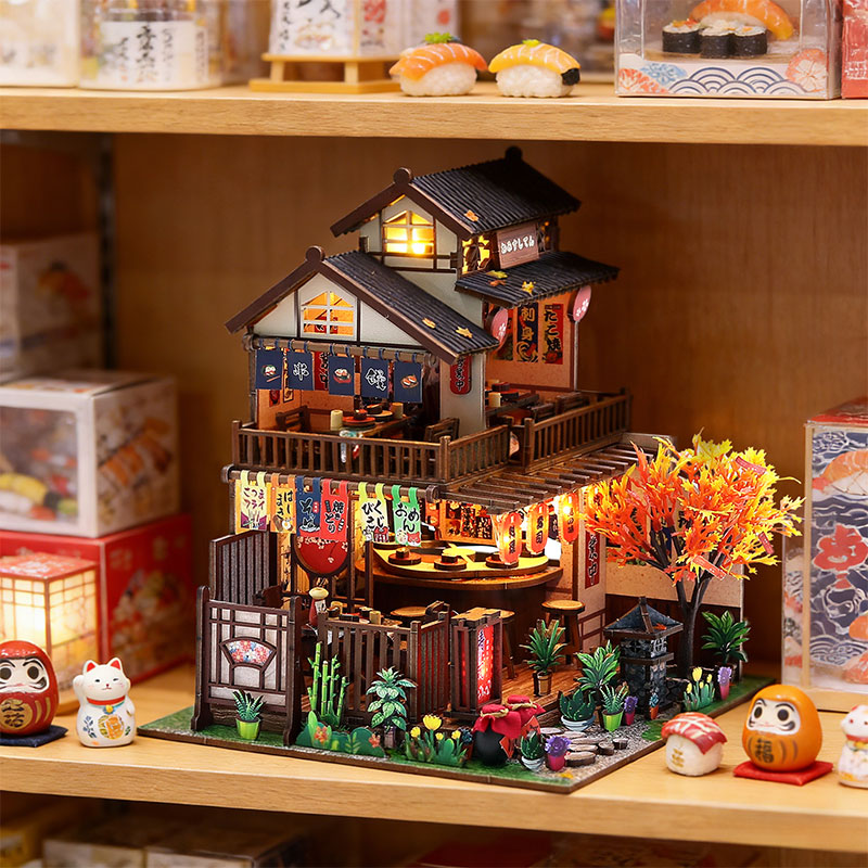 ชุดประกอบบ้านตุ๊กตาจิ๋วร้านอาห - Restaurant Lighting Decoration บทวิจารณ์และราคา