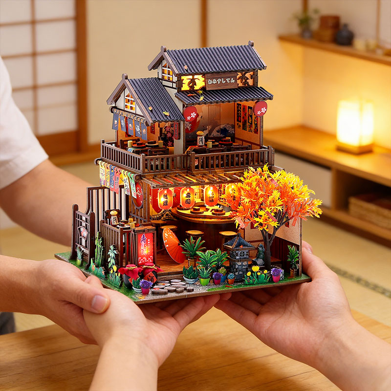 ชุดประกอบบ้านตุ๊กตาจิ๋วร้านอาห - Restaurant Lighting Decoration บทวิจารณ์และราคา