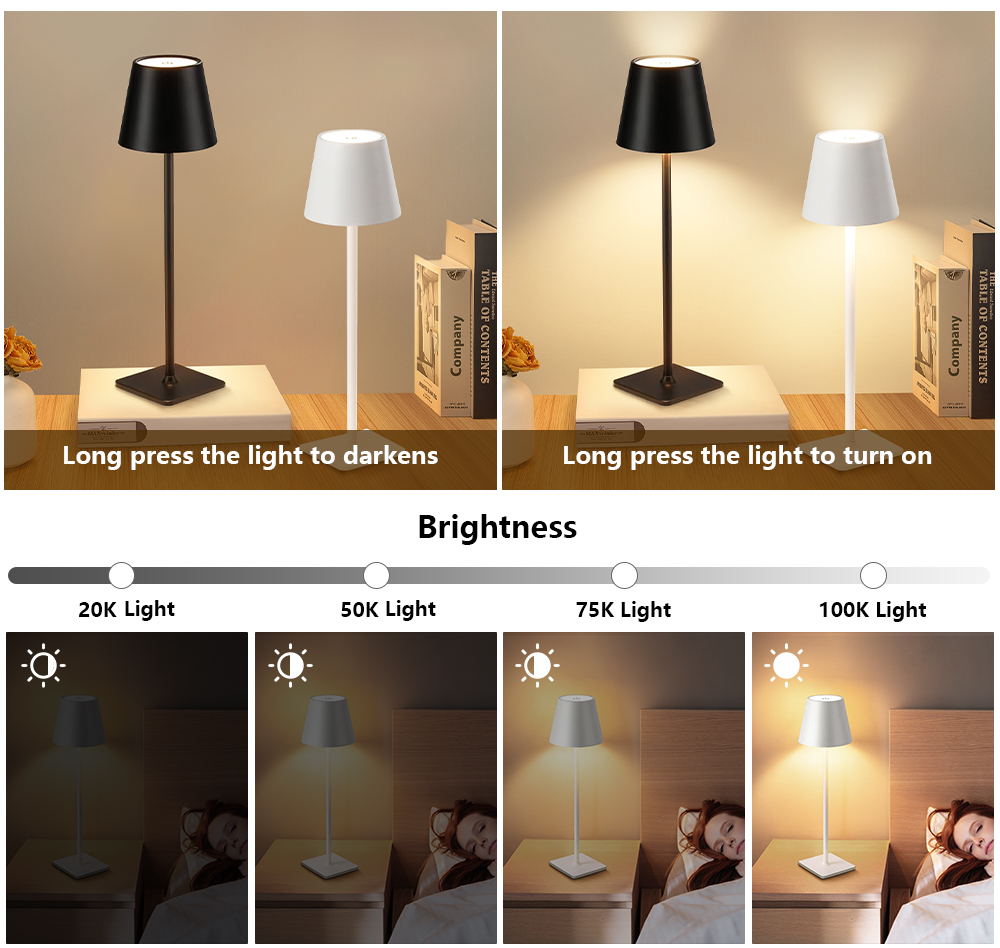 ไฟ LED แบบชาร์จไฟได้ โคมไฟตั้ง - Decor Lighting Table Lamps บทวิจารณ์และราคา